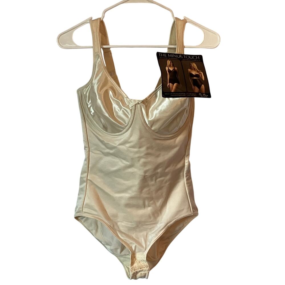 Va Bien Shapewear Womens One Piece Body Slimmer Cream Colored Size 36D NWT
